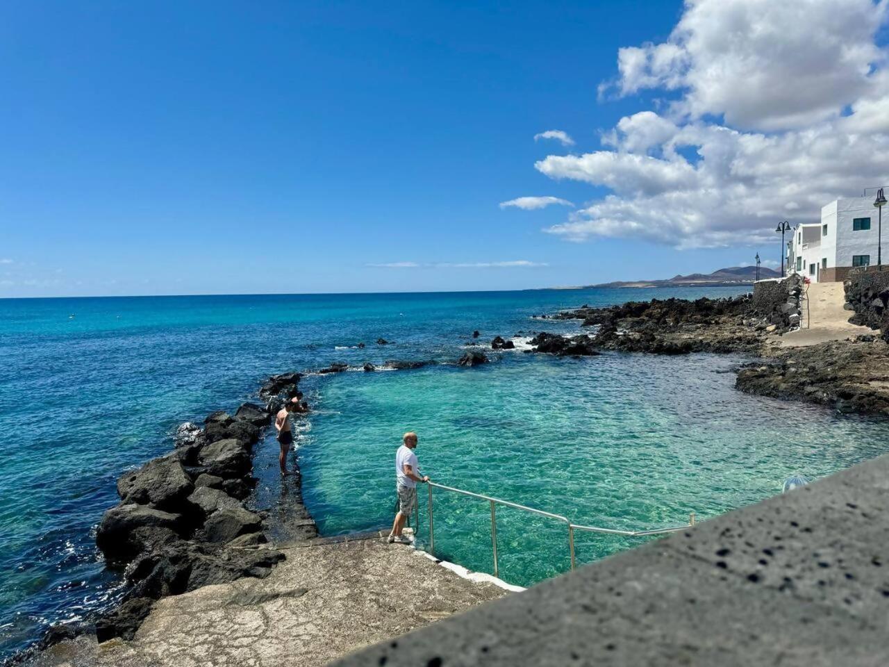 Gran Terraza 1 Minuto De Las Piscinas Naturales Punta Mujeres Eksteriør bilde