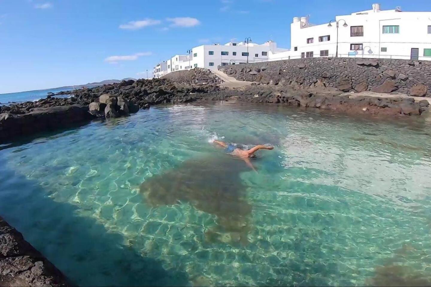 Gran Terraza 1 Minuto De Las Piscinas Naturales Punta Mujeres Eksteriør bilde